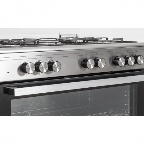 La Germania SE96 5 G X/24 Κουζίνα Αερίου 94lt με Εστίες Αερίου 89.8cm Inox